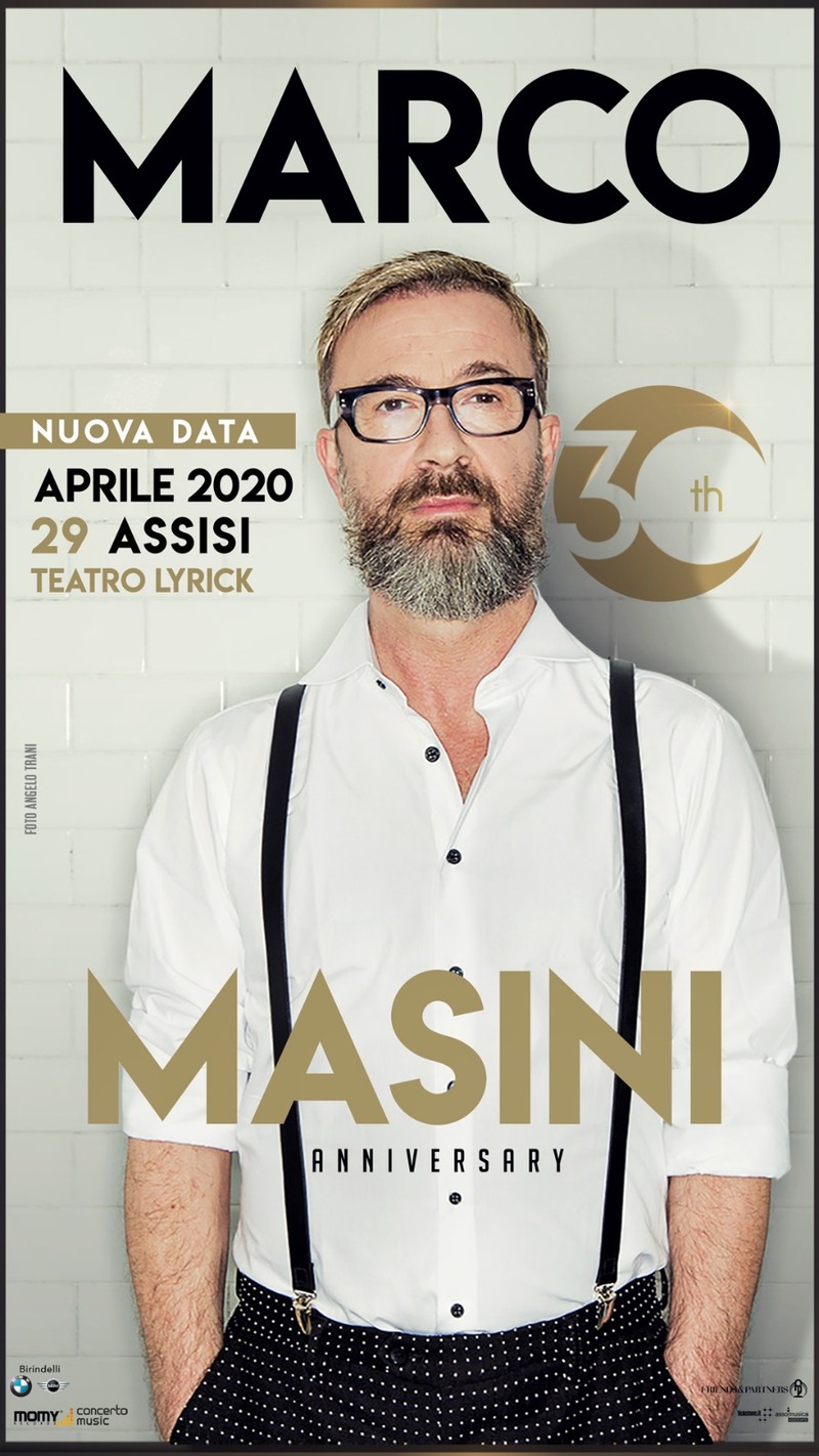 Marco Masini al Teatro Lyrick di Assisi LOCANDINA