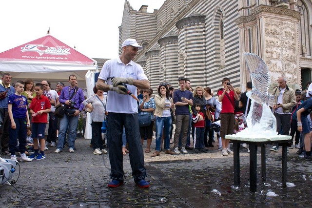 Campione Mondo Sculture Ghiaccio Francesco Falasconi