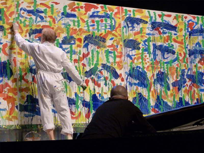 Night Line Museum a Spello diventa Action Painting, 30.08