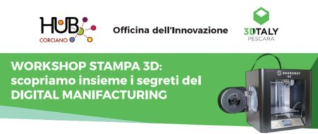 WORKSHOP STAMPA 3D all’Hub Corciano
