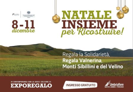 Natale Insieme per Ricostruire all’Umbriafiere di Bastia Umbra