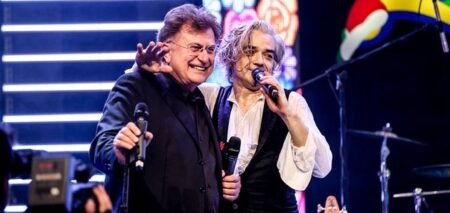 Morgan ospite di Red Ronnie per la trasmissione Barone Rosso