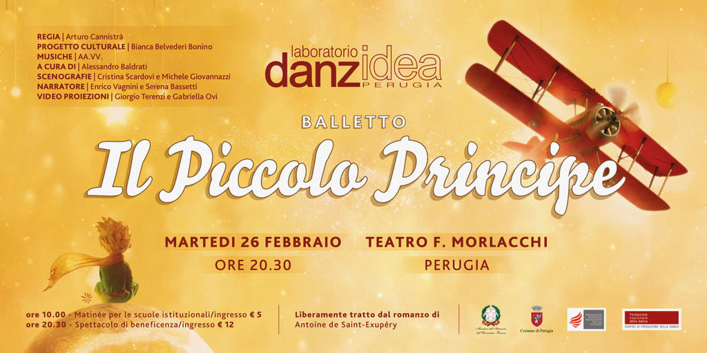 Al teatro Morlacchi di Perugia Danzidea porta in scena “Il Piccolo Principe”