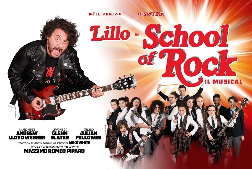 Lillo in School of Rock al Teatro Lyrick di Assisi Lillo in School of Rock